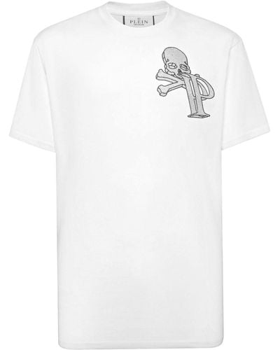 Philipp Plein Wire Frame T-Shirt - Weiß