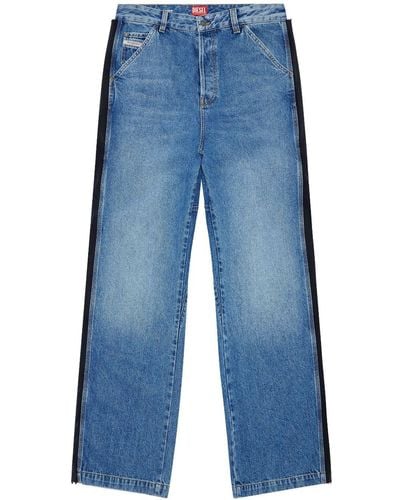 DIESEL D-livery 0hjav Straight-leg Jeans - Blue