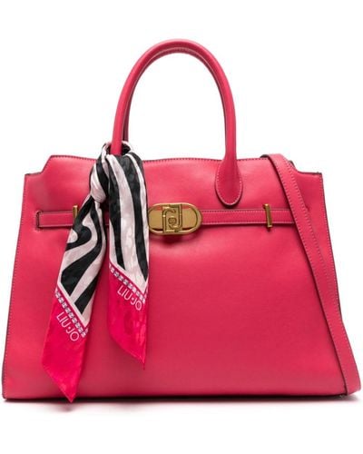 Liu Jo Handtasche mit Logo-Schriftzug - Pink