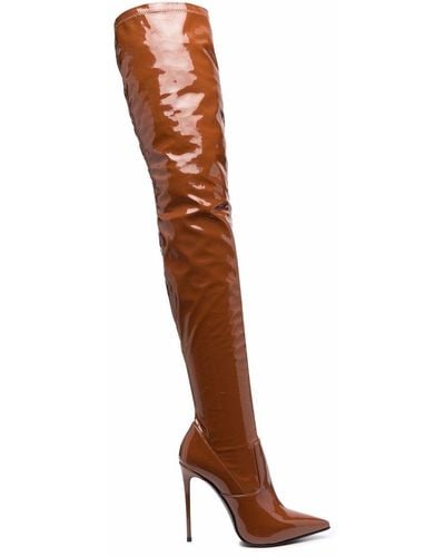 Le Silla Eva thigh-high stiletto boots - Marrón