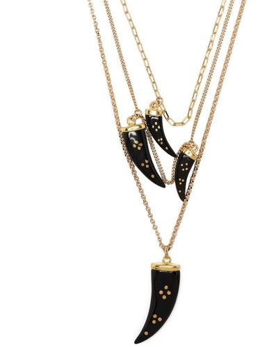 Isabel Marant Layered Pendant Necklace - Metallic