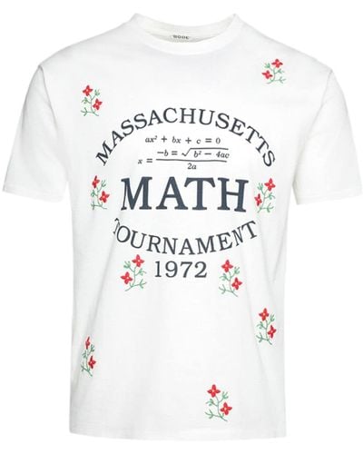 Bode T-Shirt mit "Tournament"-Print - Weiß