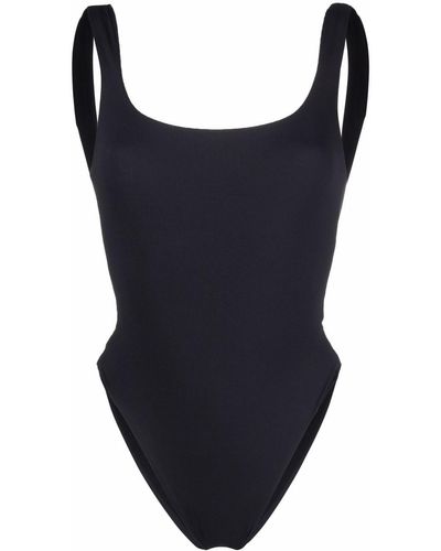 Manokhi Ribbed Scoop-neck Swimsuit - Black