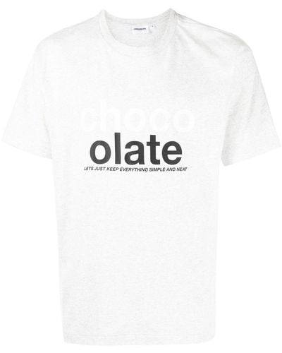 Chocoolate Logo-print Short-sleeve T-shirt - White