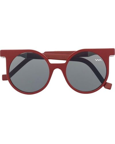 VAVA Eyewear Round-frame Tinted Sunglasses - Red