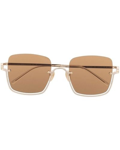 Gucci Oversized Square-frame Sunglasses - Natural