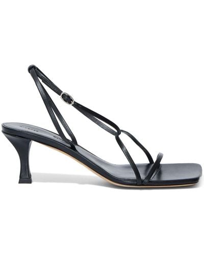 Proenza Schouler Slingback Leather Sandals - Metallic