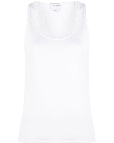 Bottega Veneta Cotton Tank Top - White