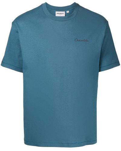 Chocoolate Logo-print T-shirt - Blue