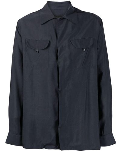 Giorgio Armani Button-down Overhemd - Blauw