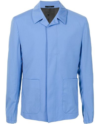 Paul Smith Wool Shirt Jacket - Blue