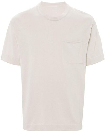 BOGGI Ribbed Cotton T-shirt - White