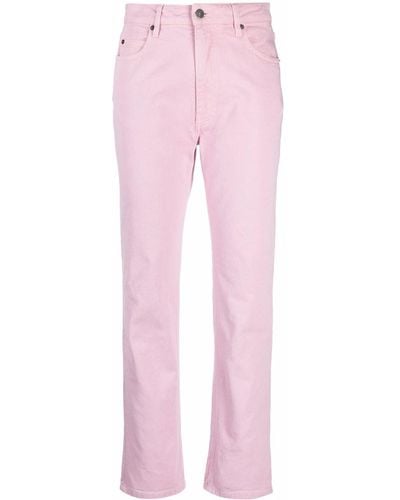 Ami Paris Straight-fit Jeans - Pink