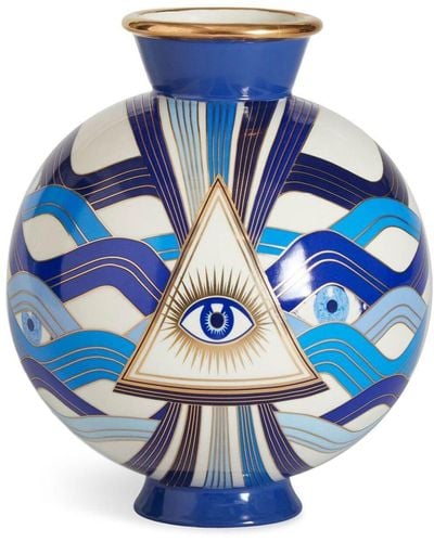 Jonathan Adler Vaso Druggist Eye (23,4cm) - Blu