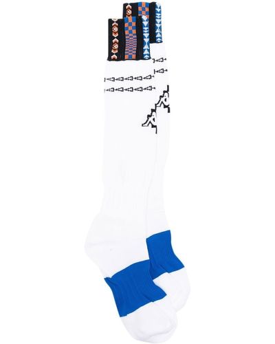 Marcelo Burlon Socken mit Logo-Intarsie - Blau