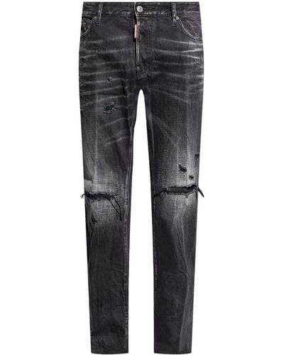 DSquared² Roadie distressed-finish jeans - Blau