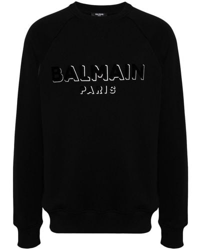 Balmain コットン スウェットシャツ - ブラック