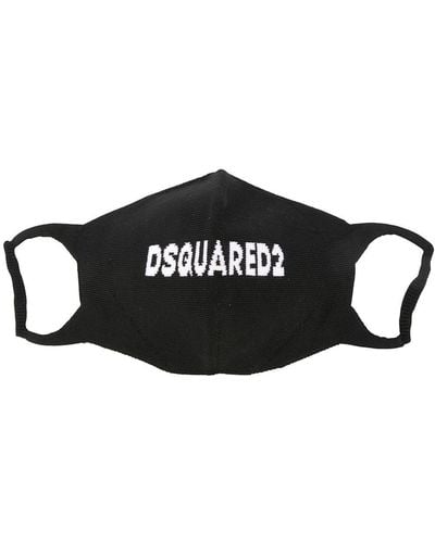 DSquared² Mascherina con ricamo - Nero