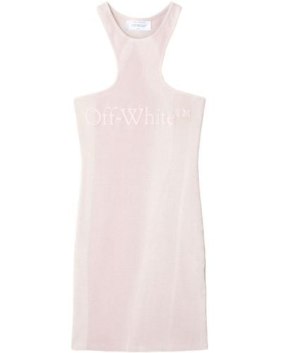 Off-White c/o Virgil Abloh Geribbelde Mini-jurk - Roze