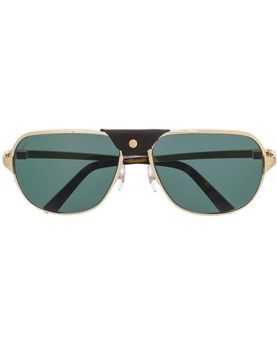 Cartier Santos De Cartier Sunglasses - Green