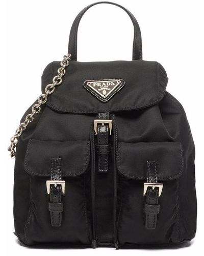 Prada Re-nylon Mini Backpack - Black