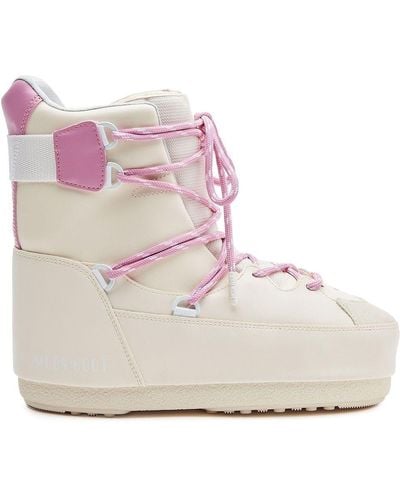Moon Boot Sneaker-Boots mit Schnürung - Pink
