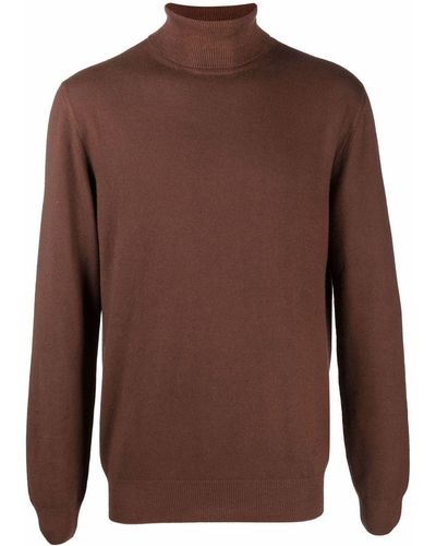 Boglioli Roll-neck Cashmere Sweater - Brown