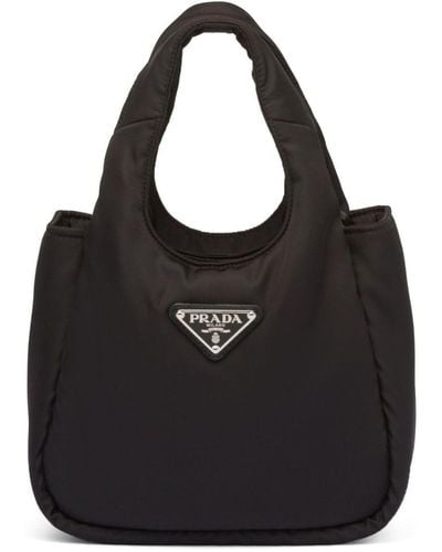 Prada Mini Padded Tote Bag - Black