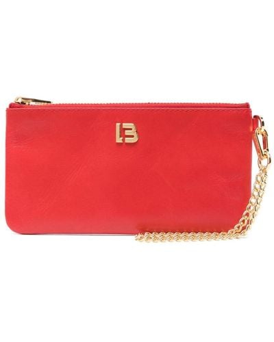 Bimba Y Lola Logo-plaque Leather Coin Purse - Red