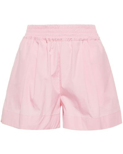 Marni Poplin Organic-cotton Shorts - Pink