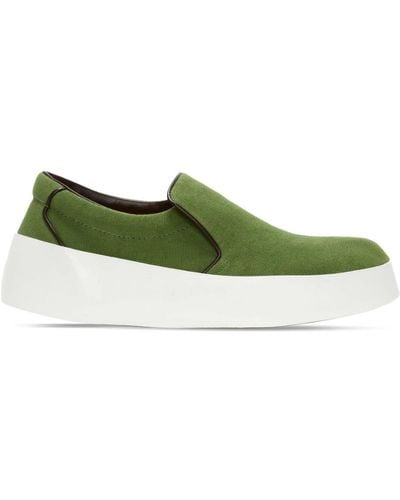 JW Anderson Contrasting-sole Slip-on Trainers - Green