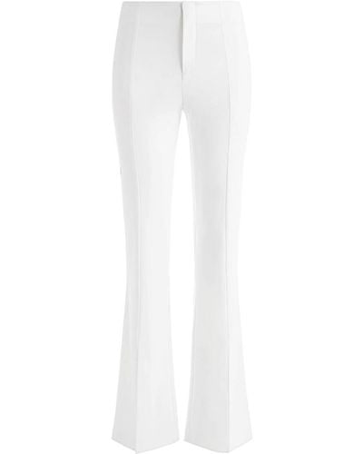 Alice + Olivia Tisa Front-slit Bootcut Trousers - White