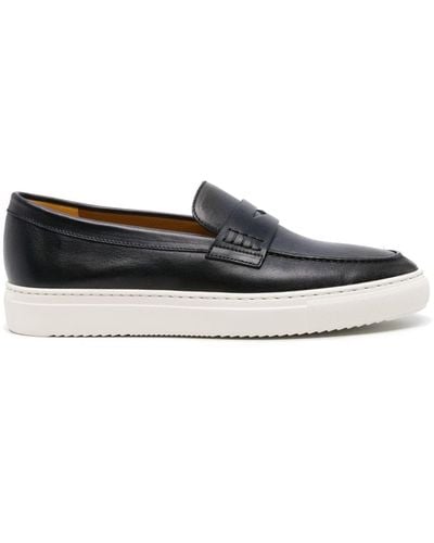 Doucal's Leather Penny Loafers - Grey