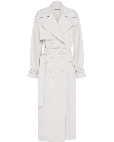Anna Quan Wesley Belted Trench Coat - White