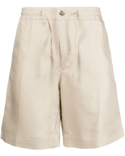 J.Lindeberg Baron Drawstring-waistband Shorts - Natural