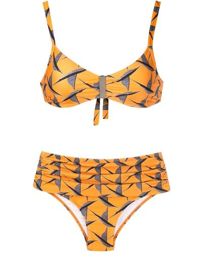 Lygia & Nanny Set bikini Anne con stampa - Arancione