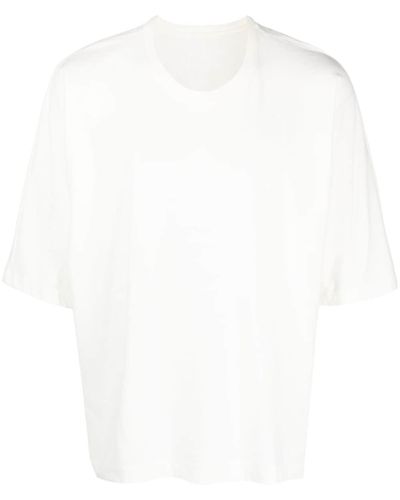 Homme Plissé Issey Miyake T-Shirt mit Rundhalsausschnitt - Weiß