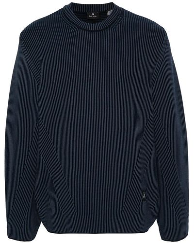 PS by Paul Smith Stripe-patterned Jumper - Blue