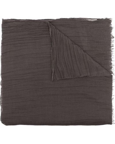 Rick Owens Sandy Raw-cut Scarf - Brown