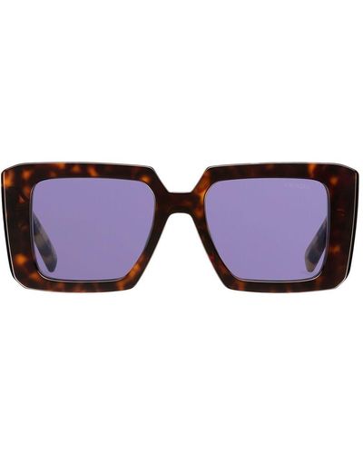 Prada Symbole Oversize-frame Sunglasses - Purple