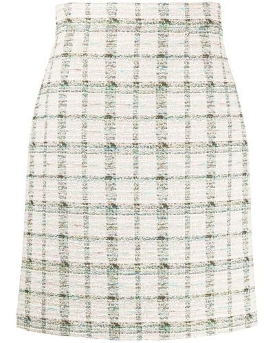 Paule Ka Jupe crayon en tweed - Gris