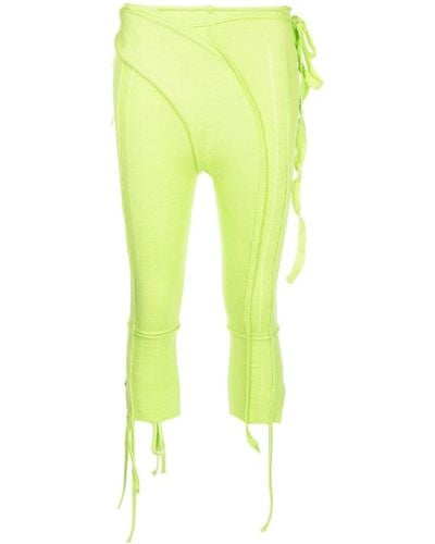 OTTOLINGER Cropped Panelled-design Pants - Yellow