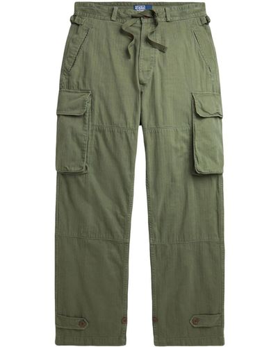 Polo Ralph Lauren Pantalon ample en coton à poches cargo - Vert