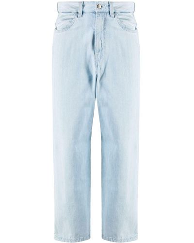 Societe Anonyme Fabbs High-waisted Straight-leg Jeans - Blue