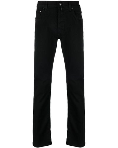 Jacob Cohen Jeans Met Logopatch - Zwart