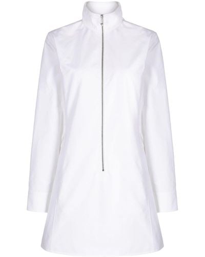 Ports 1961 High-neck Cotton Minidress - White