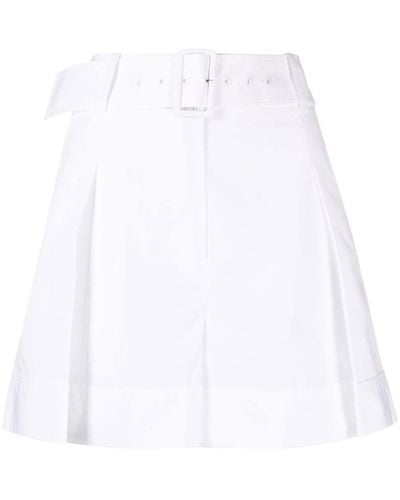 3.1 Phillip Lim Pleat-detail Belted Shorts - White