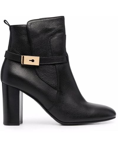 Bally High-heel Leather Boots - Black