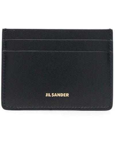 Jil Sander Leather Credit Card Case - Black