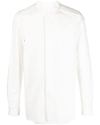 Rick Owens Long-sleeved Faun Shirt - White